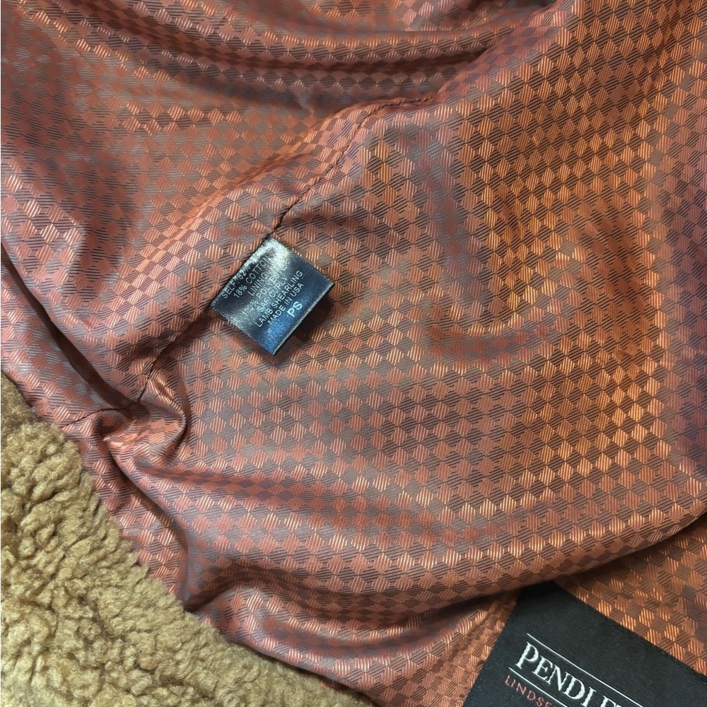 Lindsey Thornburg Women’s Brown Sherpa-Trim Bomber Jacket - Picture 8 of 9